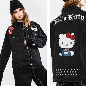 Hello Kitty black denim jacket